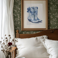 Wildflower Cowgirl Dreams - Blue Western Boots