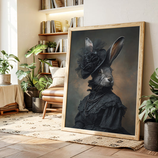 A Rabbit's Midnight Elegance