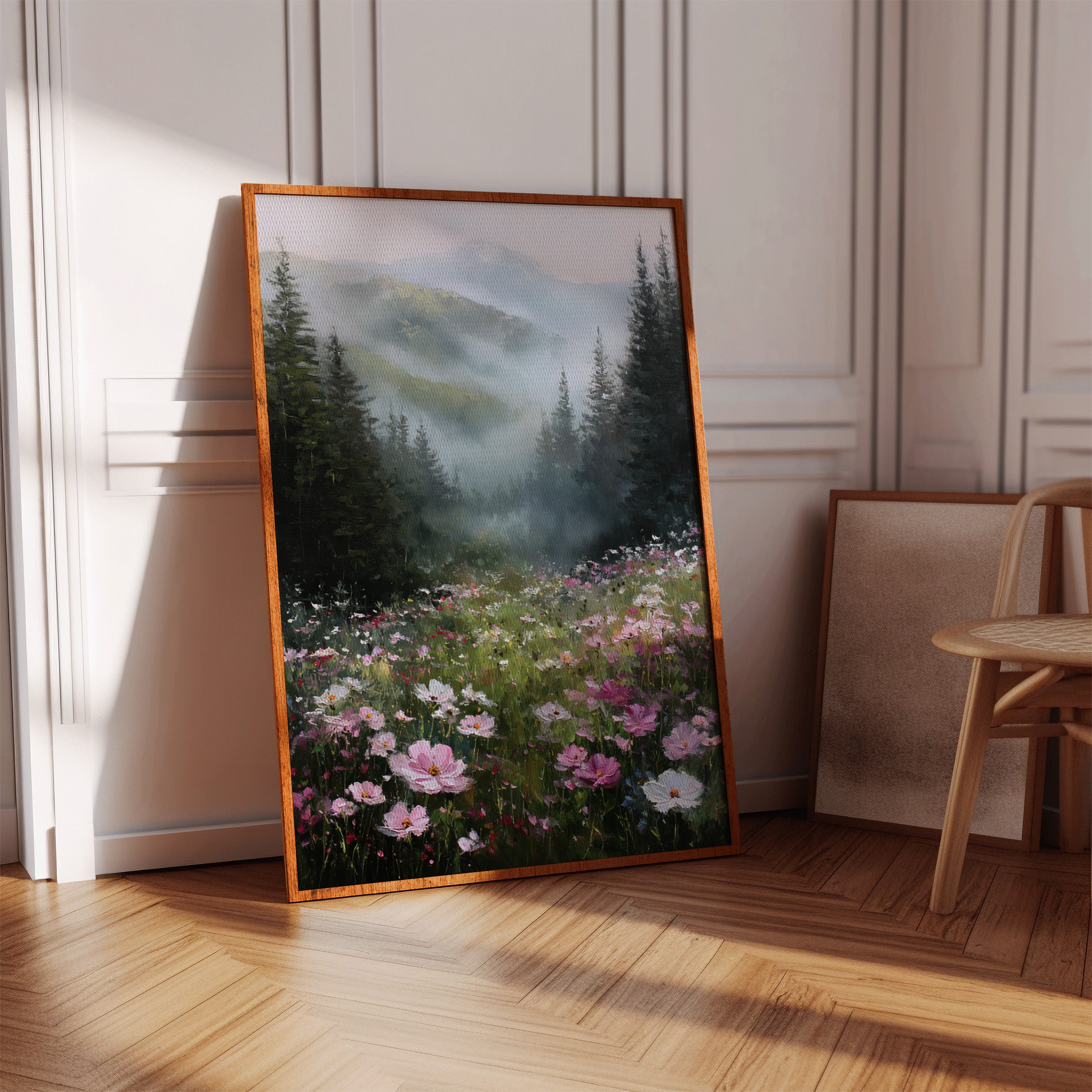 Mountain Meadow Wakes In Pink