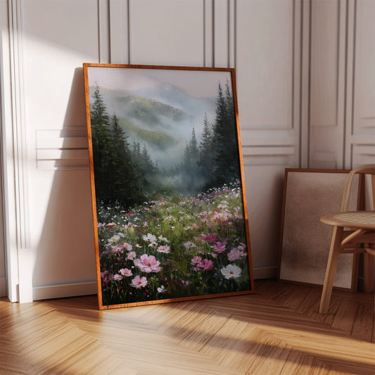 Mountain Meadow Wakes In Pink