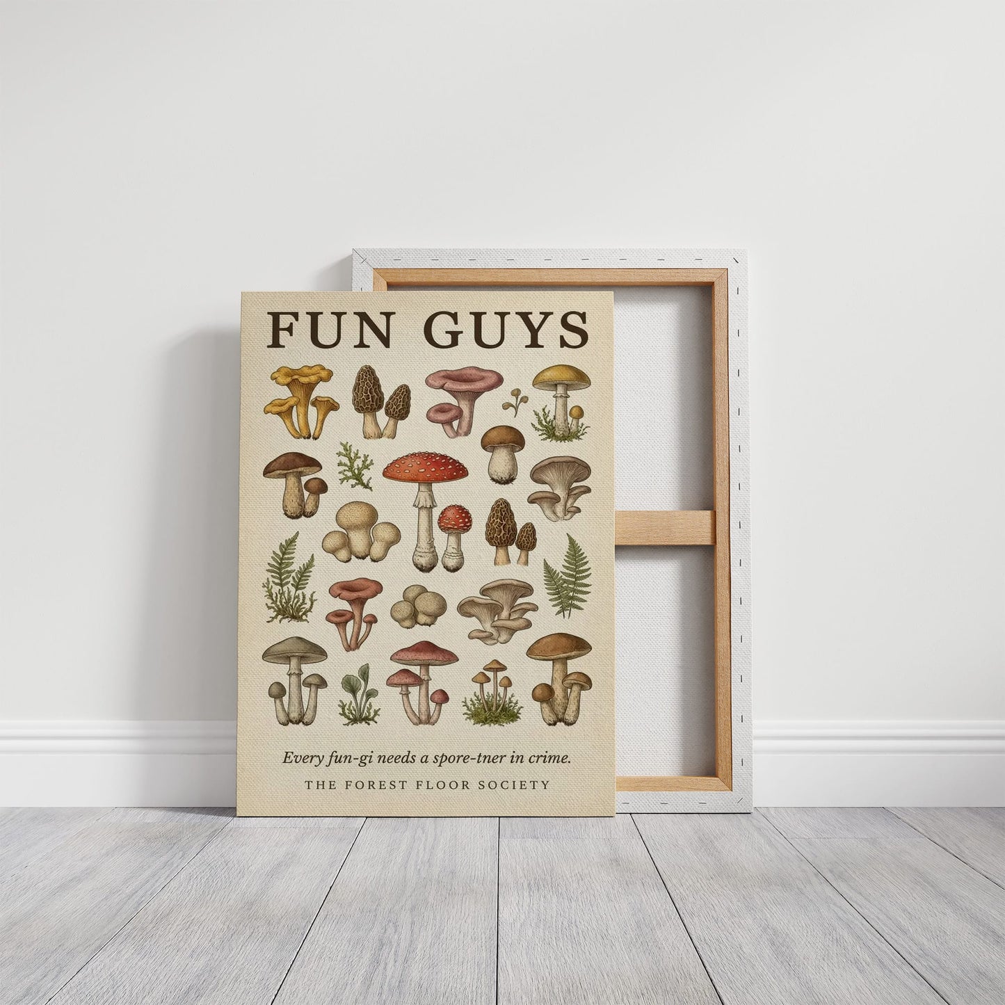 Fun Guys: Vintage Mushroom Chart