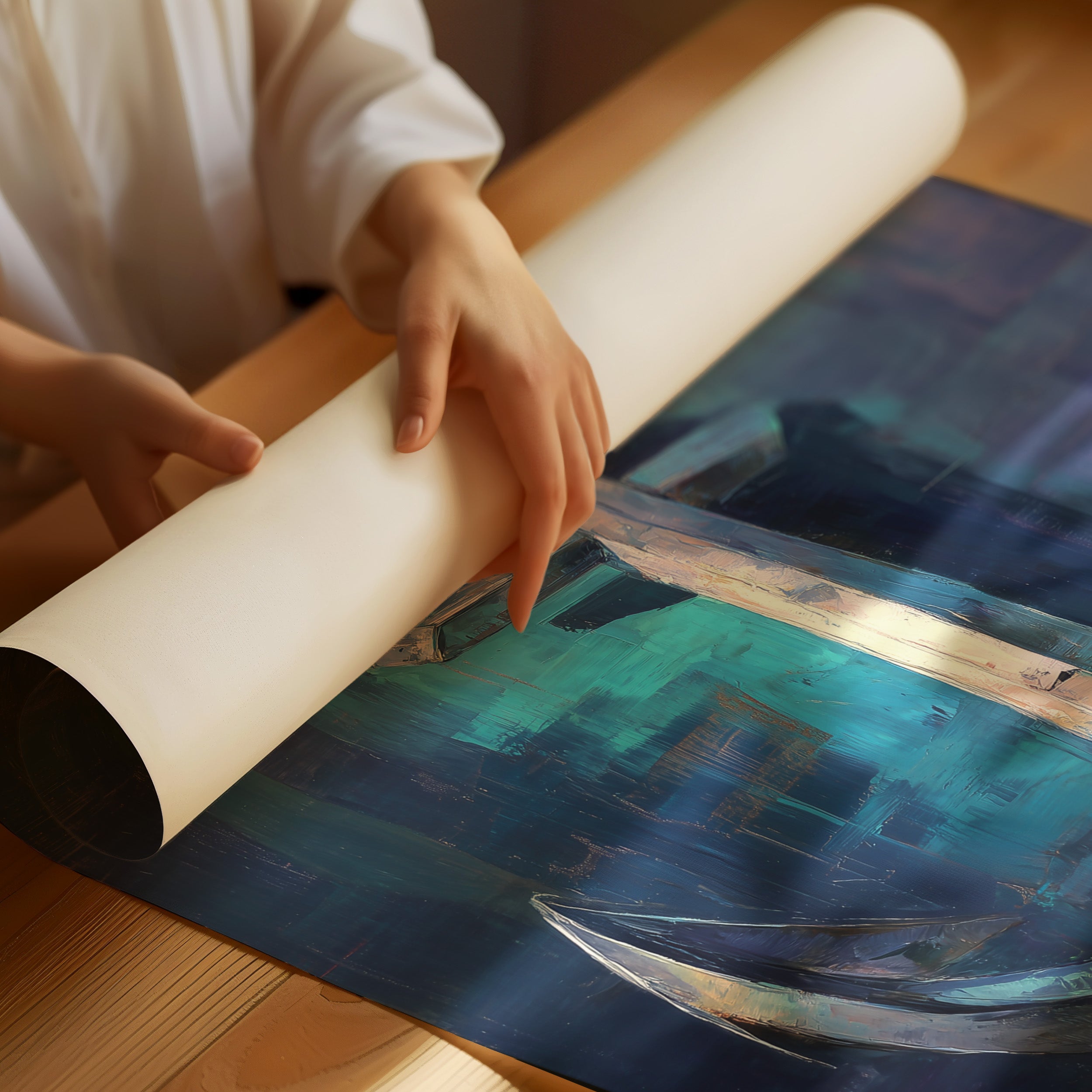 Teal Depths Hold Steady Resolve