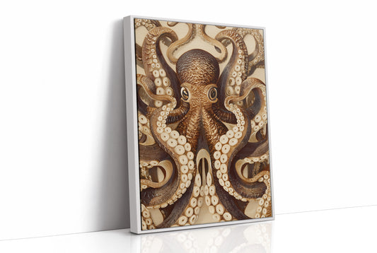 Tentacles Embrace Sepia Shadows