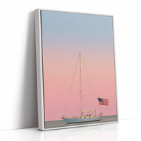 Anchored at Dusk, Flag Flying