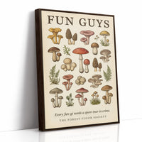Fun Guys: Vintage Mushroom Chart