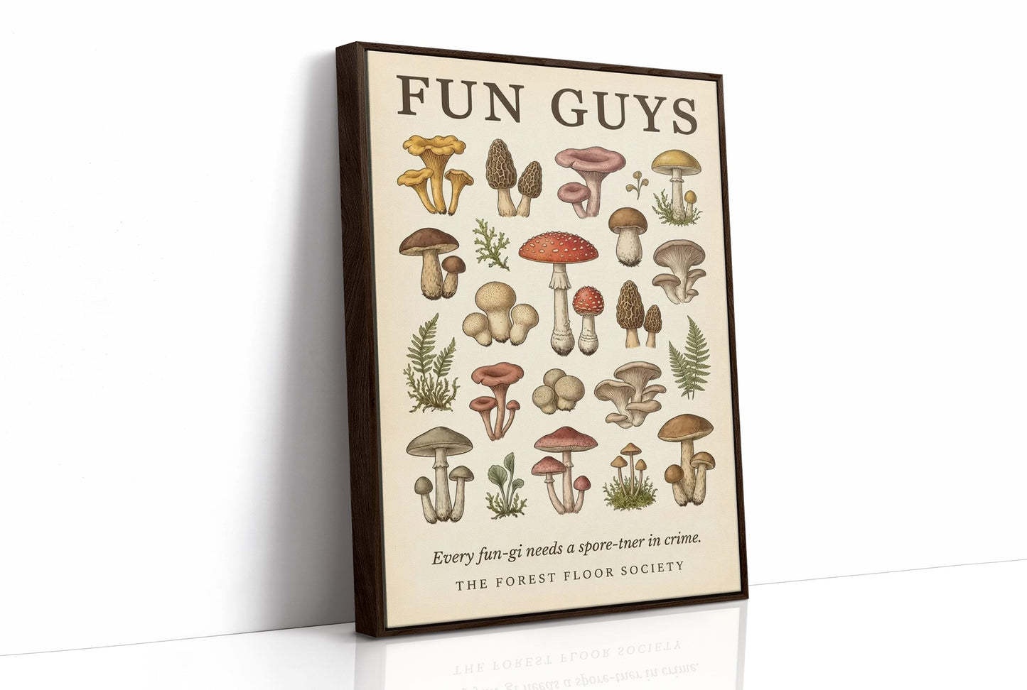 Fun Guys: Vintage Mushroom Chart
