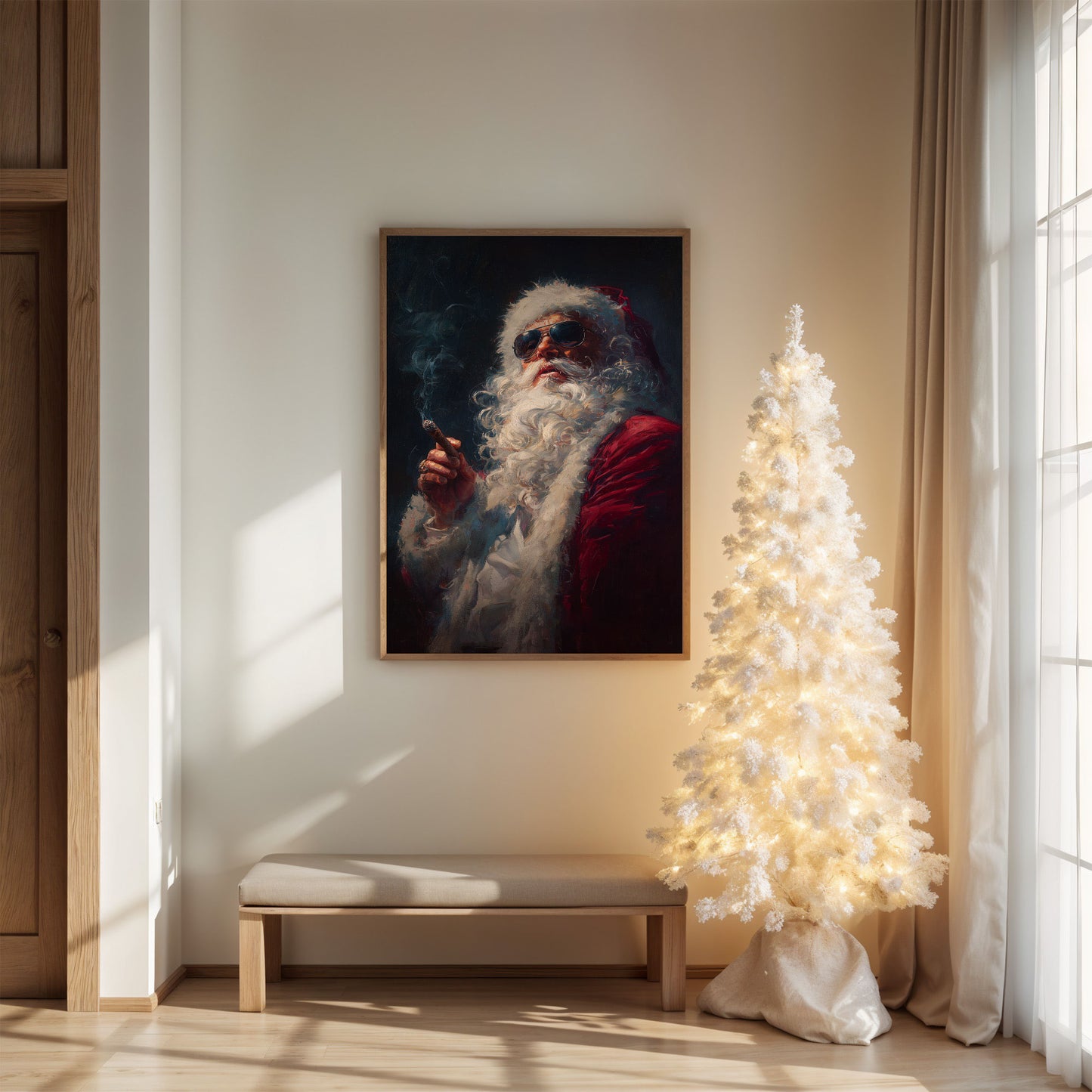 Rebel Claus Takes A Smoke Break