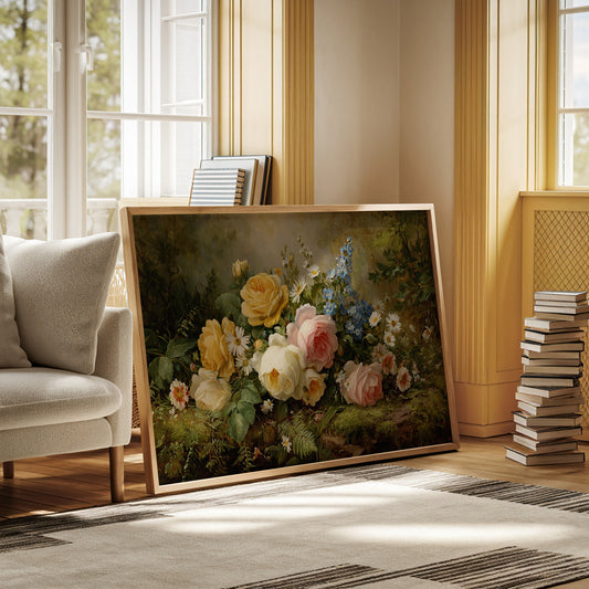 Summer Roses Dance With Wild Daisies