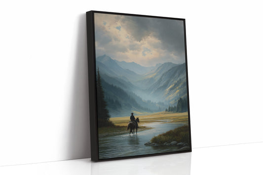 Crossing Waters Under Mountain Light