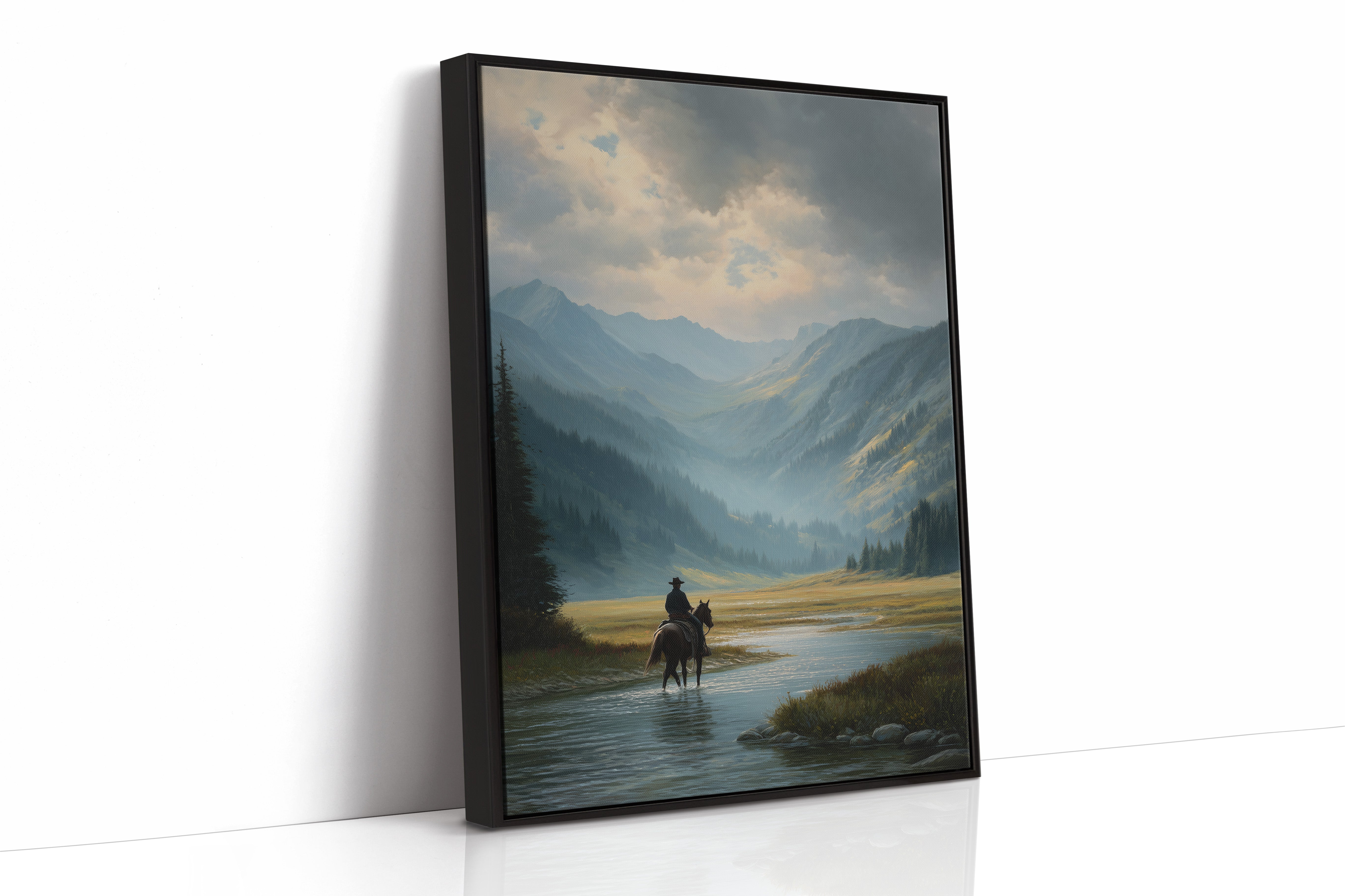 Crossing Waters Under Mountain Light