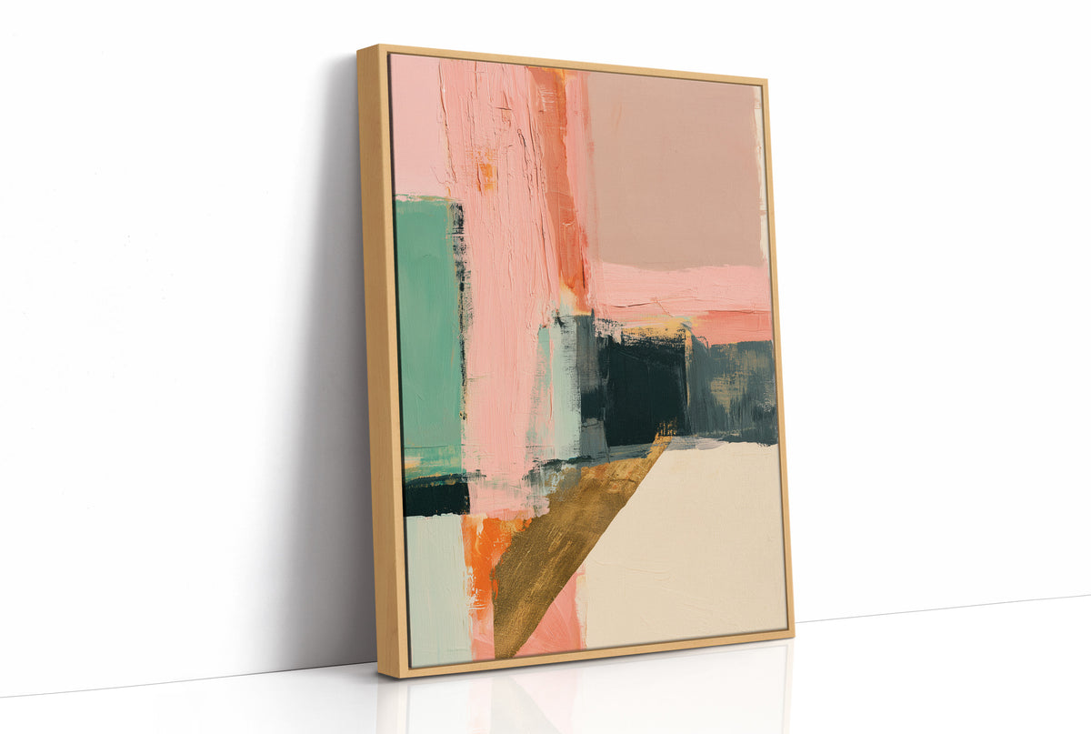 Blush Mint Gold Color Block