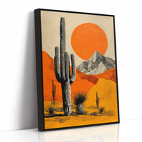 Saguaros Greet The Burning Sky