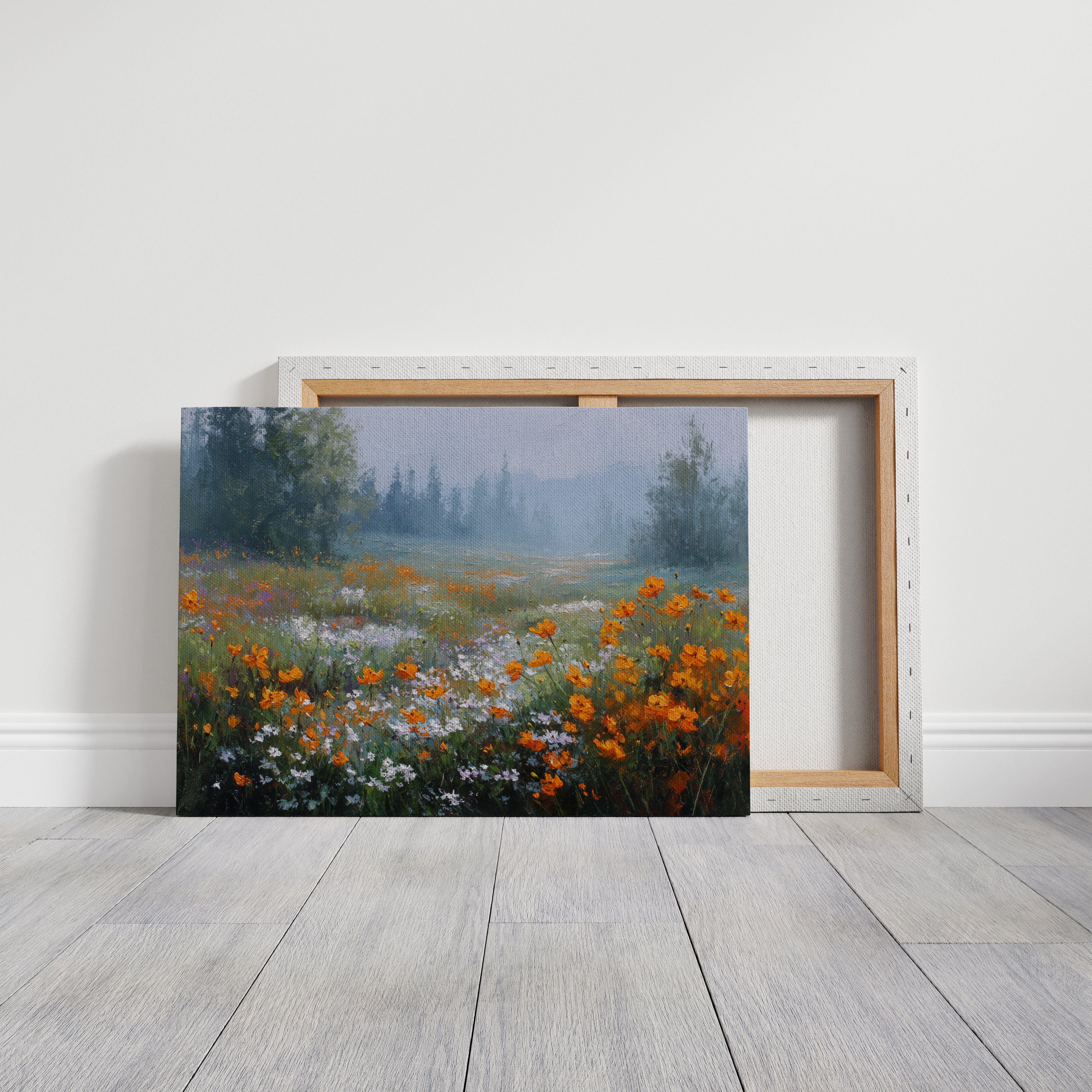 Poppies Dance In Mountain Mist