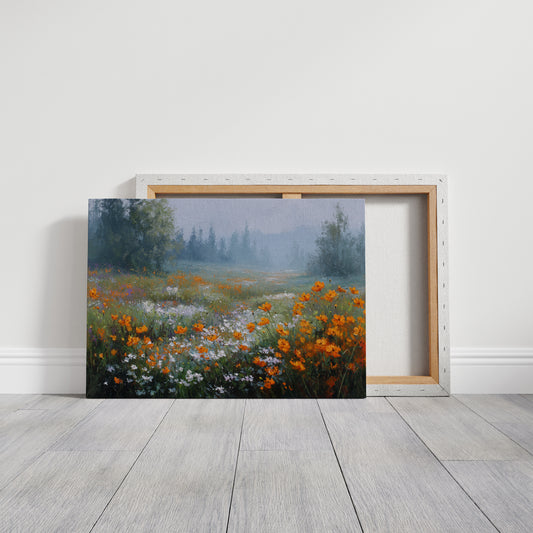 Poppies Dance In Mountain Mist