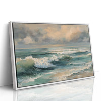 Turquoise Surf Meets Golden Sky