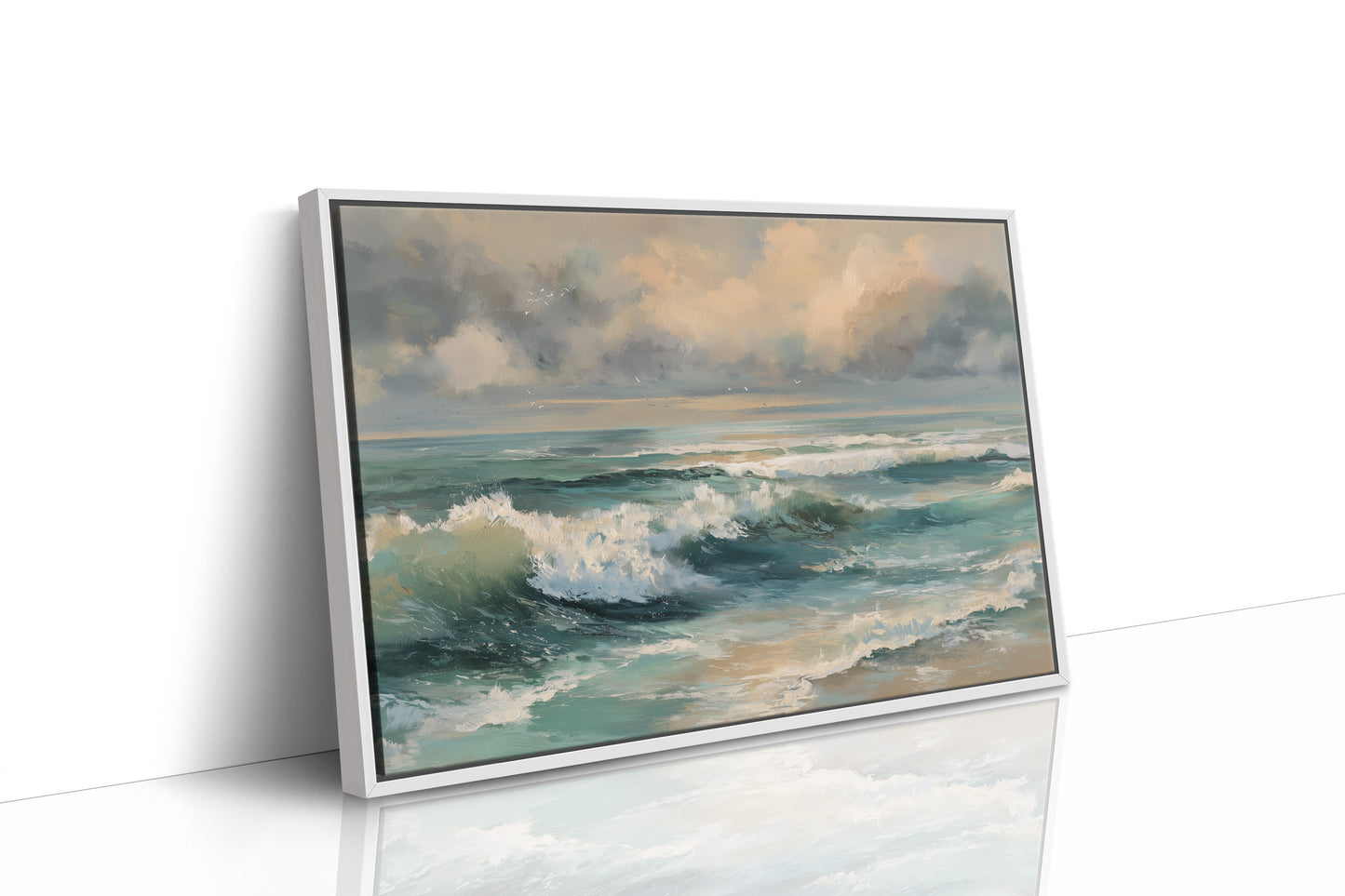 Turquoise Surf Meets Golden Sky