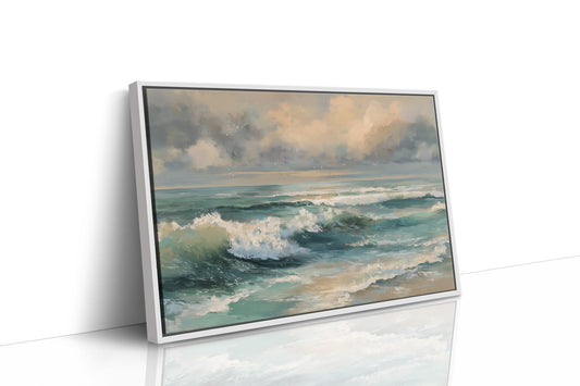 Turquoise Surf Meets Golden Sky