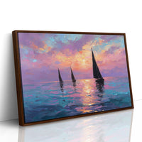Three Sails Into the Gloaming