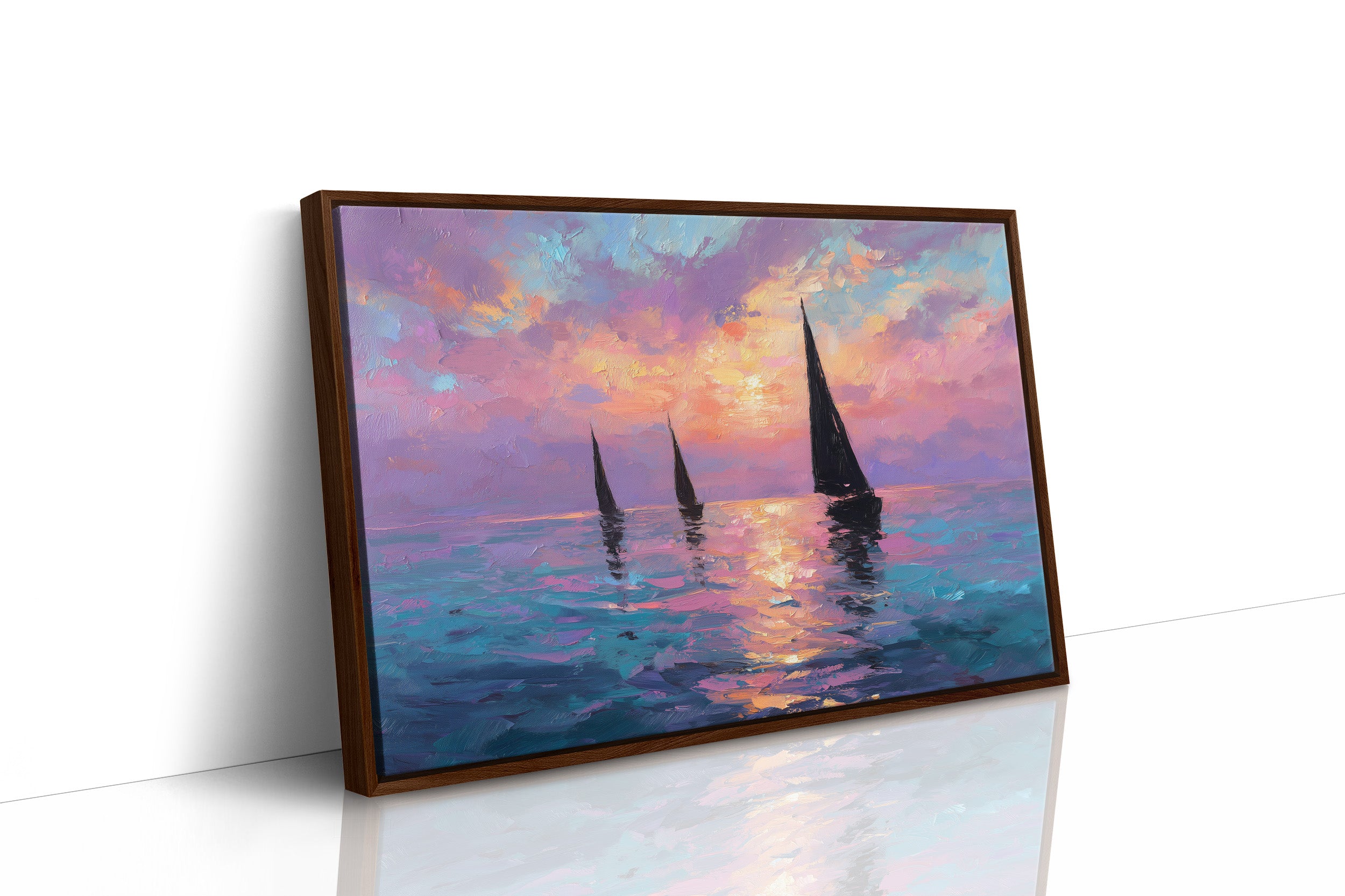 Three Sails Into the Gloaming