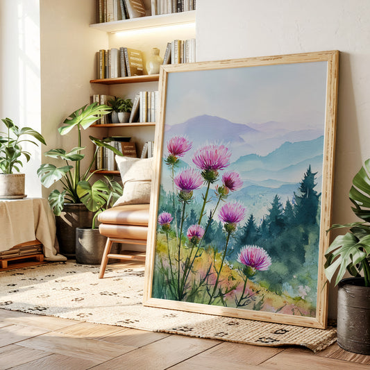 Blooming Hillsides in Morning Light