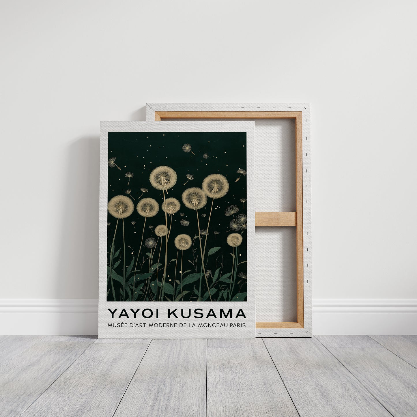 Ethereal Dandelion Dream – Kusama-Inspired Nightscape