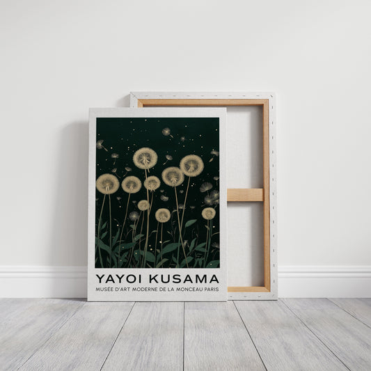 Ethereal Dandelion Dream – Kusama-Inspired Nightscape