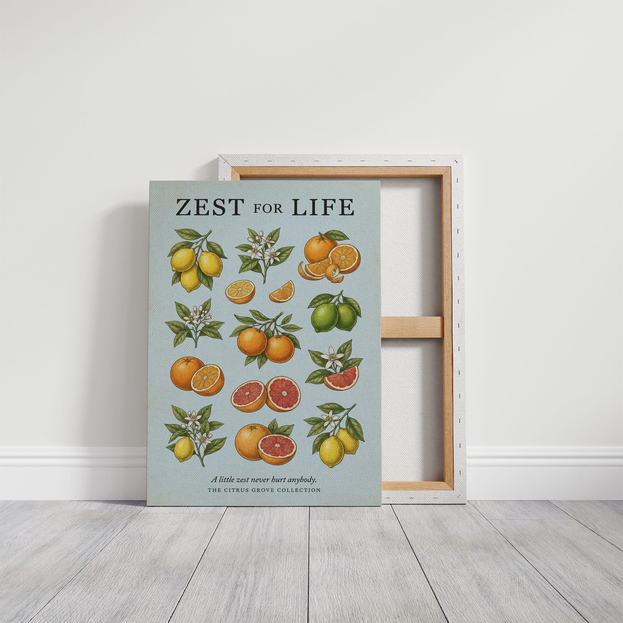 Zest for Life: Vintage Citrus Chart