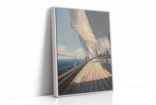 Horizon Whispers Through Canvas Sails