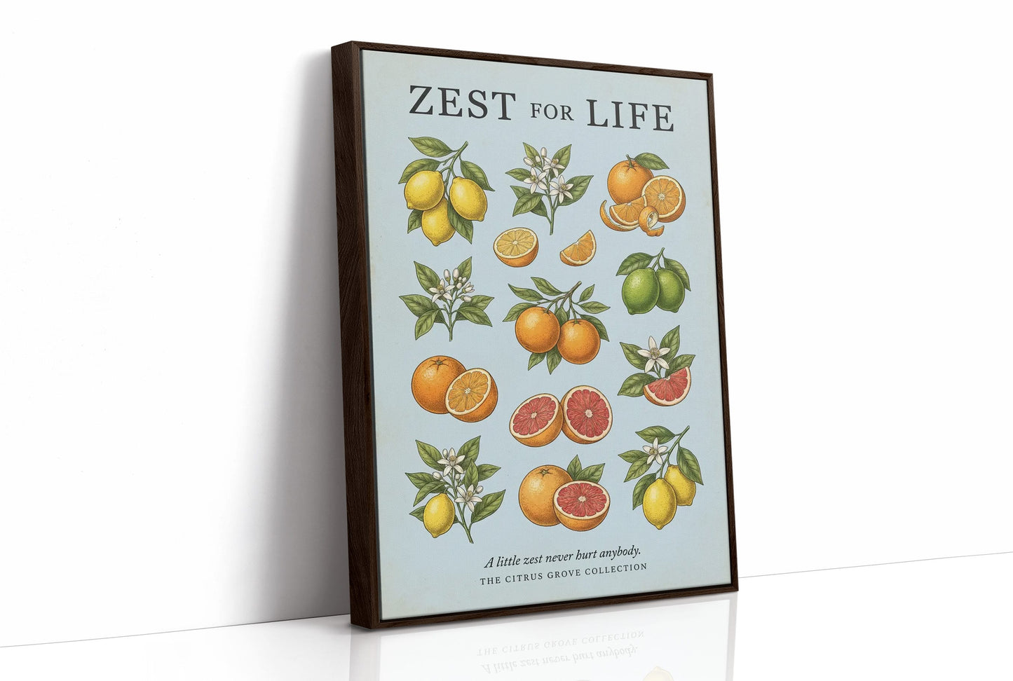 Zest for Life: Vintage Citrus Chart
