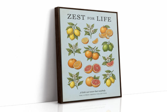 Zest for Life: Vintage Citrus Chart