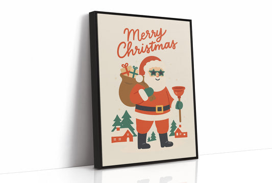 Retro Santa Brings Holiday Cheer