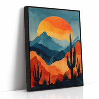 Saguaros Paint Their Mountain Song