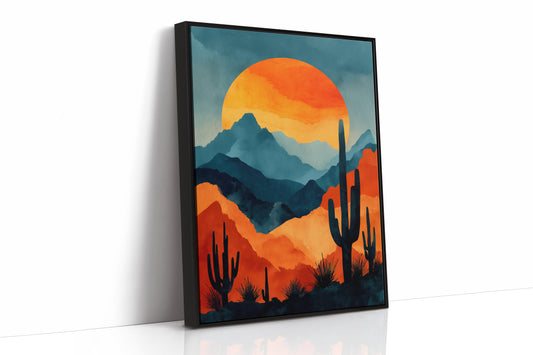 Saguaros Paint Their Mountain Song