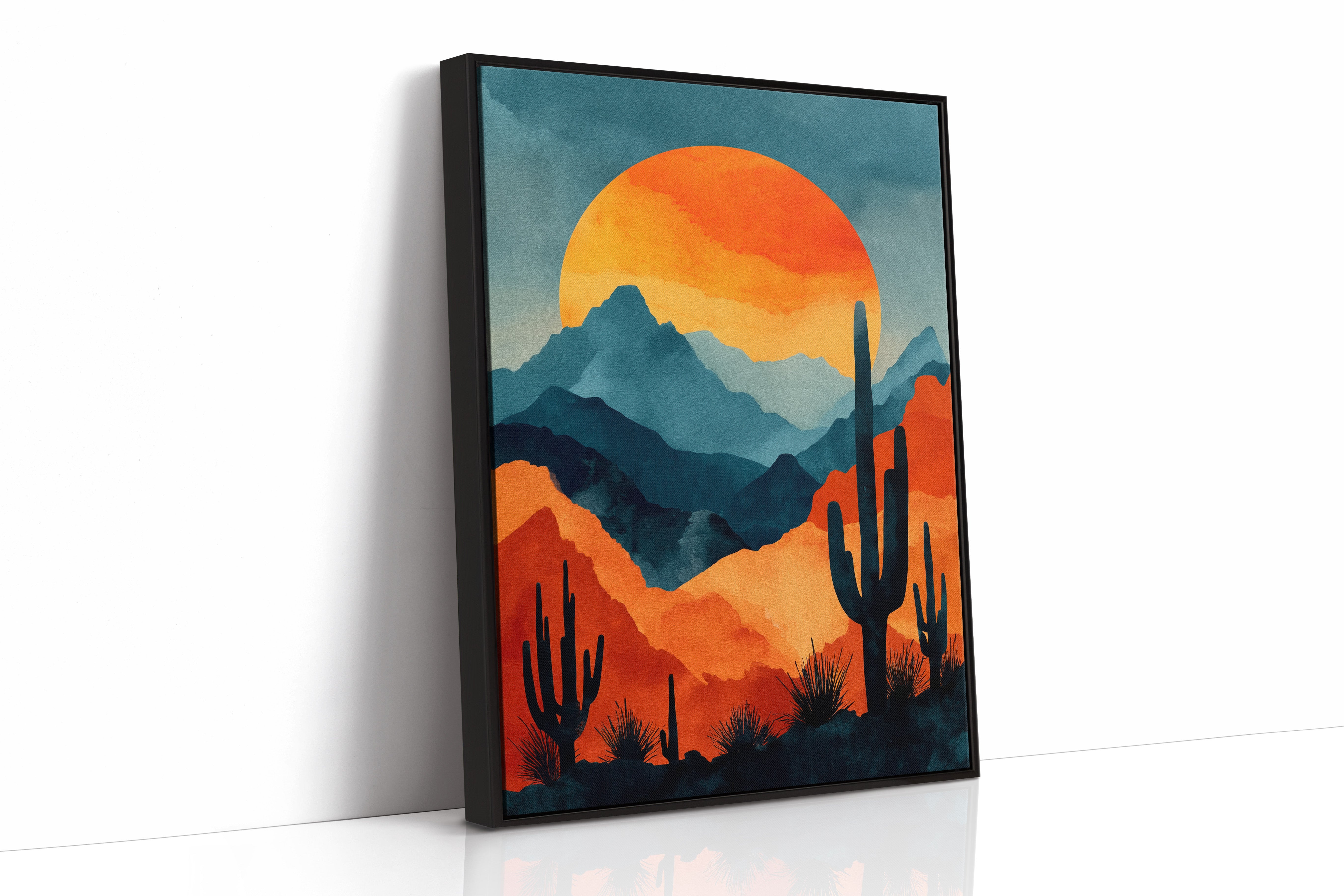 Saguaros Paint Their Mountain Song