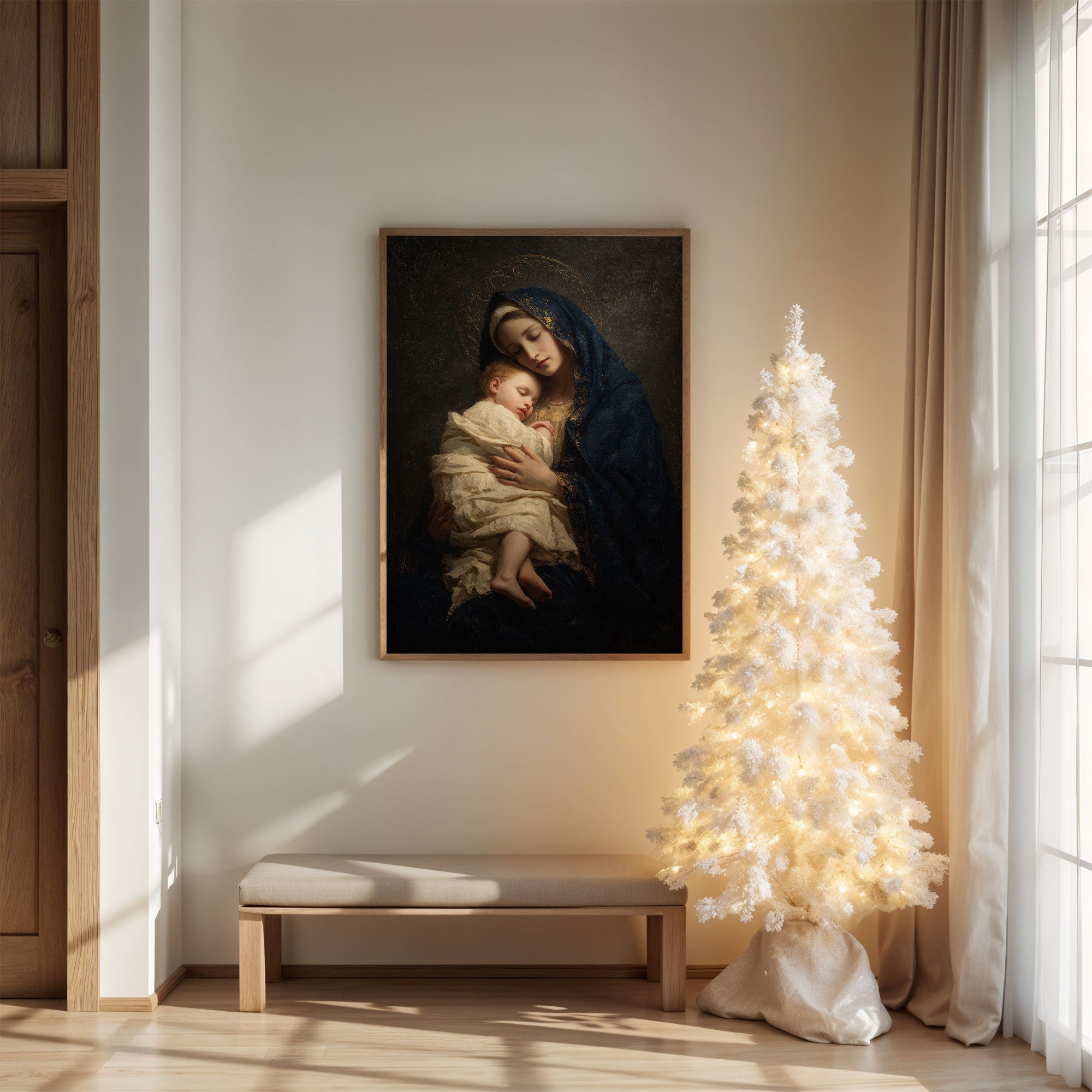 Sacred Light Fills Winter's Corner