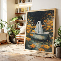 A Ghost Among Golden Petals