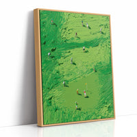 Aerial Golf Course Palette Knife