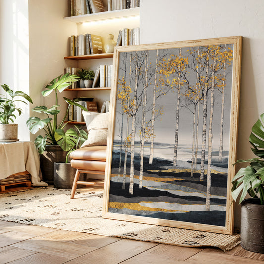Golden Leaves on Silent Waters