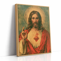 Sacred Heart Vintage Devotional Print