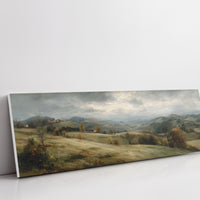 Quiet Hills Beneath A Silver Sky