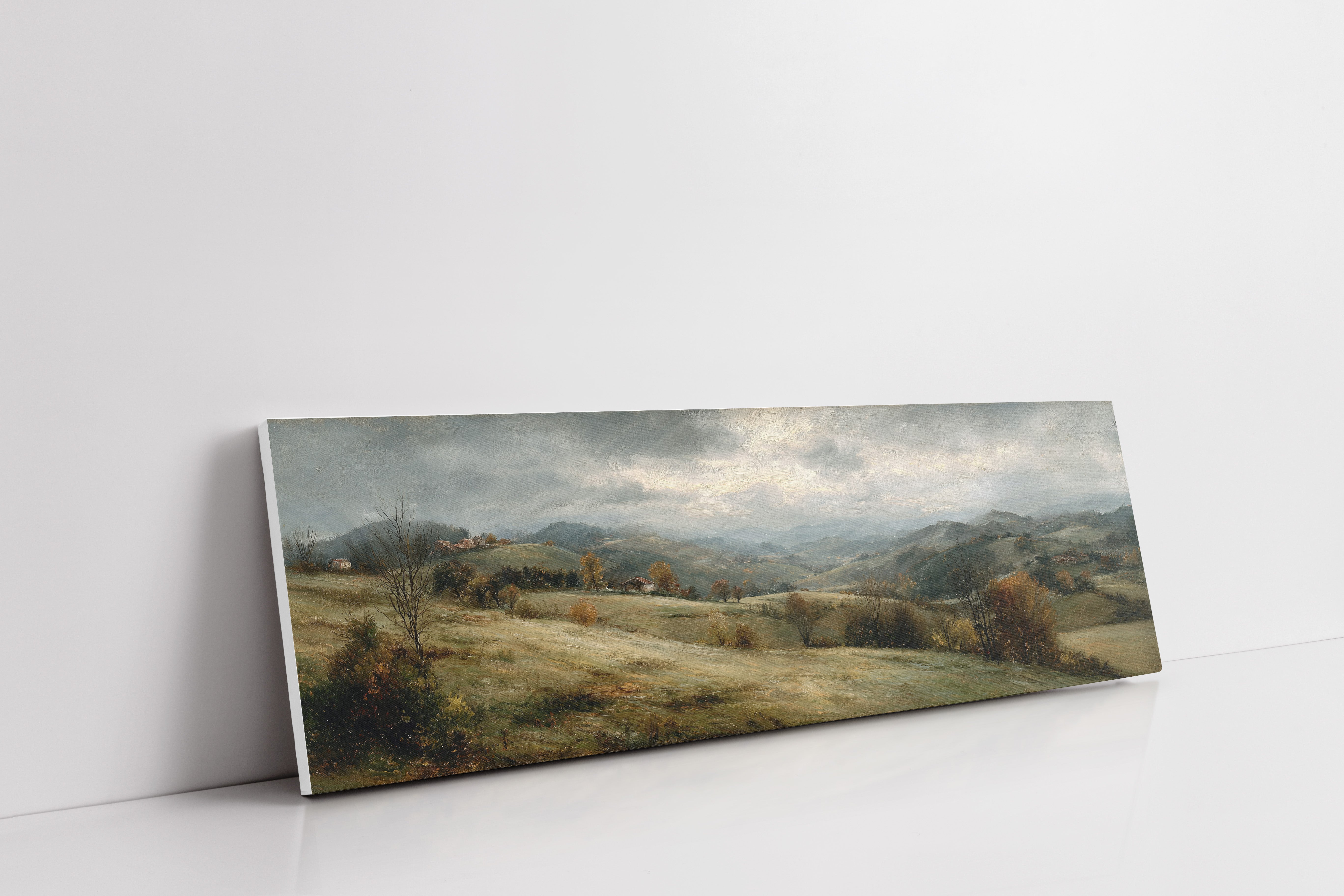 Quiet Hills Beneath A Silver Sky