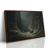 Forest Wanderer Finds Moonlit Path