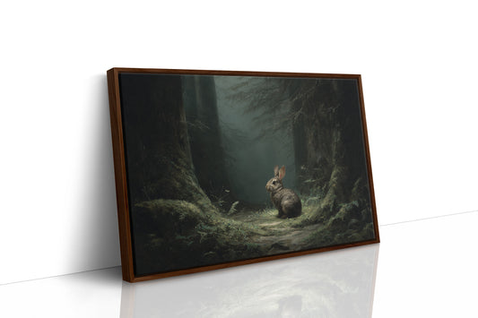 Forest Wanderer Finds Moonlit Path