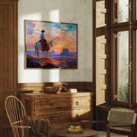 Sunset Paints A Cowboy's Prayer