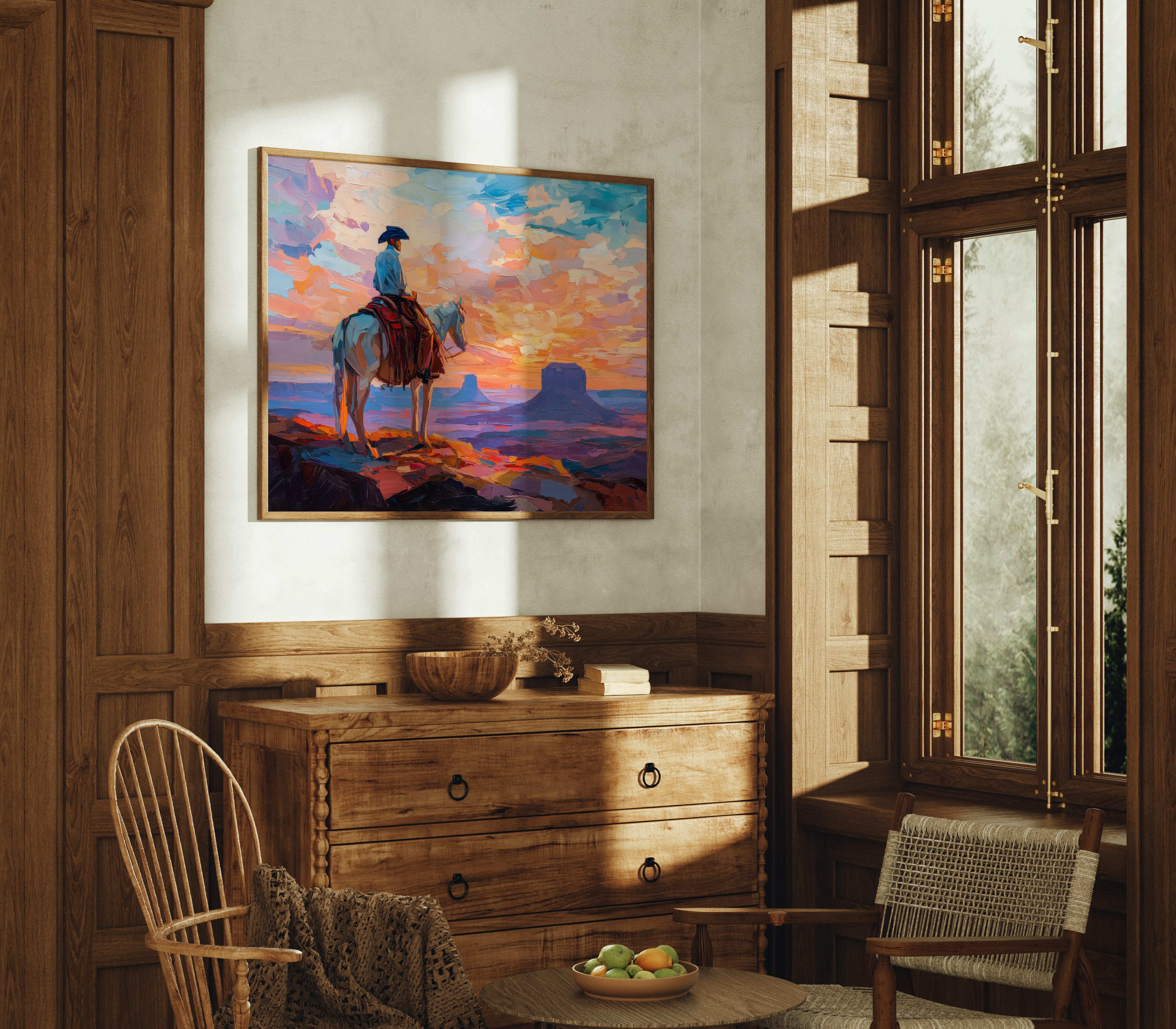 Sunset Paints A Cowboy's Prayer