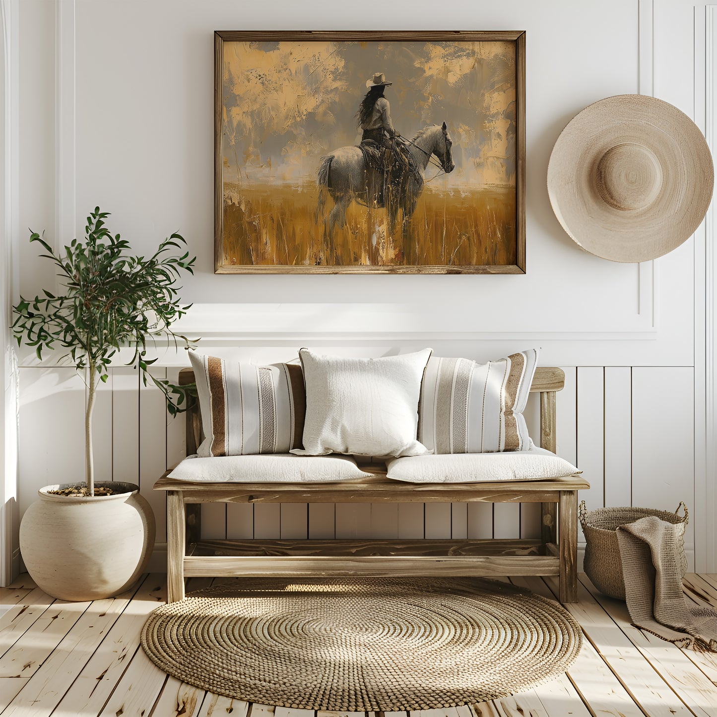 Rider in the Gold Field