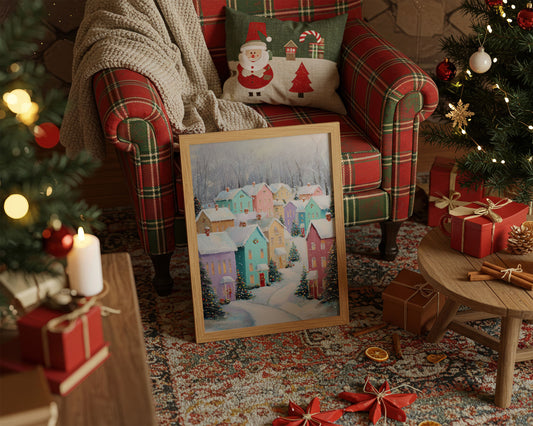 Pastel Houses Share Winter Stories