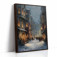 Winter's Embrace: An Old Town Reverie