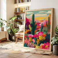 Desert Blooms at Dusk