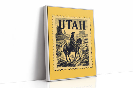 Desert Trails On Golden Postage